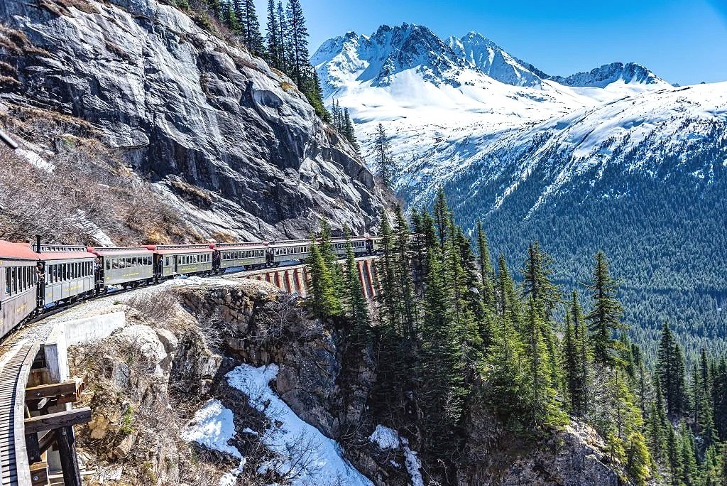 Views along Glaciers to Denali